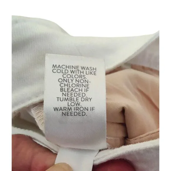 J.Jill Denim Womens Size 12R High-Rise White Wide-Leg Cotton Blend Trouser Pants - Picture 7 of 11